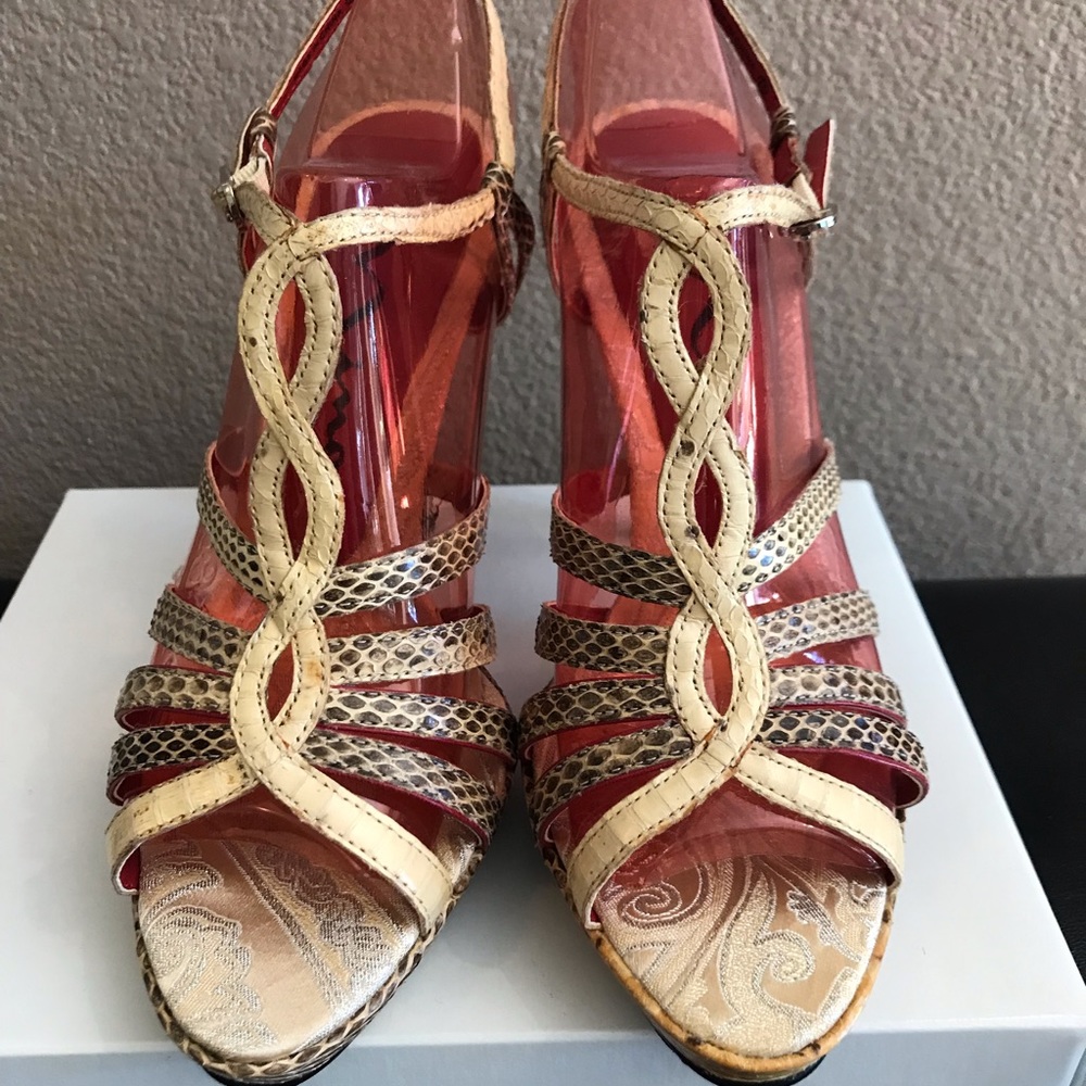 Gold Strappy Sandals